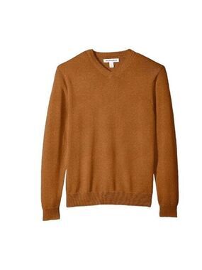 Men's V-Neck Sweater XXL Toffee Brown